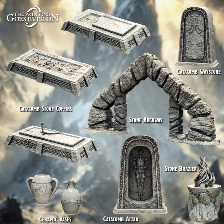 Catacomb Scatter Terrain Props - Leashes of Dominion