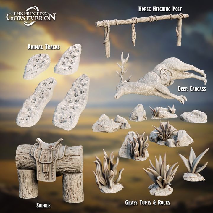 Scatter Terrain Props - Purple Trail