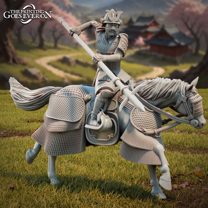 Jade Empire Samurai - Mounted - Yari B